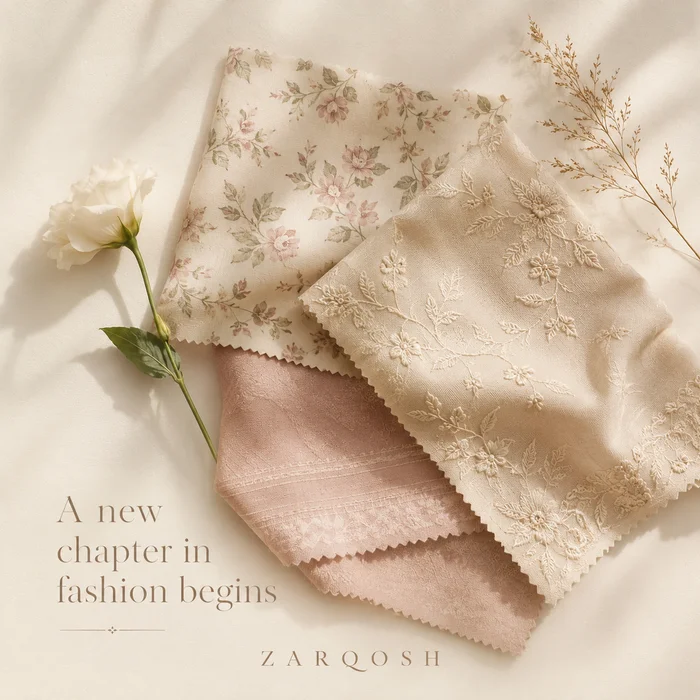 Blush and ivory fabric moodboard